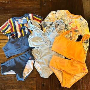 Ruffle Butts Three Swimsuit Sets Bundle- Size 14